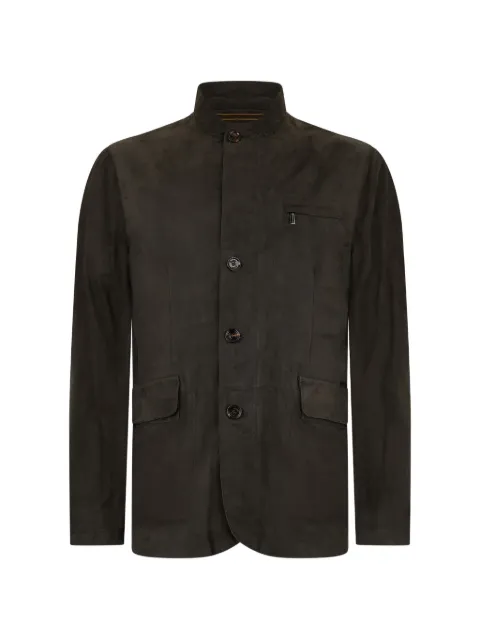 Moorer buttoned suede jacket