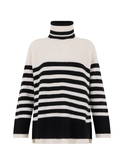 Moorer Vera-Slx striped roll-neck sweater