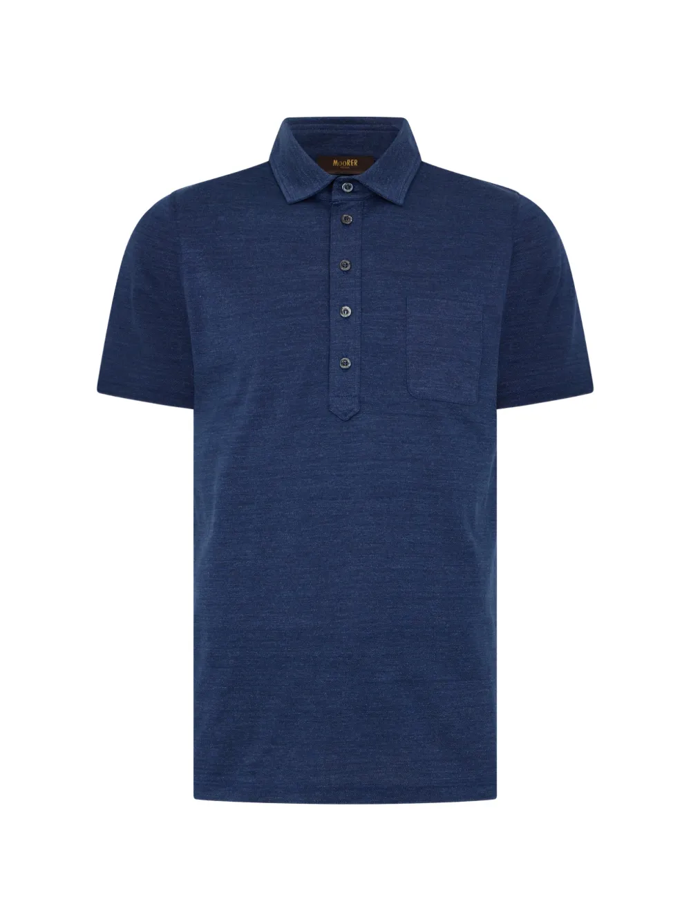 Moorer pocket polo shirt - Blu