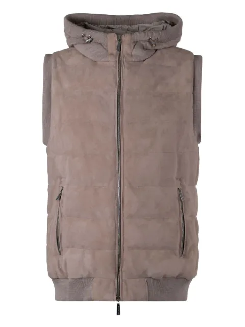 Moorer Vermeer hooded gilet