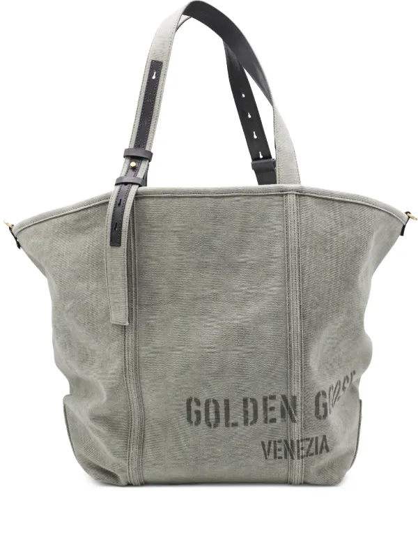 Golden Goose Suede Tote Bag in Grey