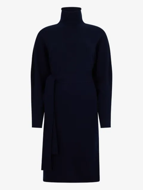 Malo belted roll-neck dress