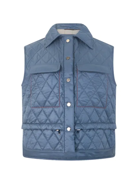 Moorer quilted drawstring gilet