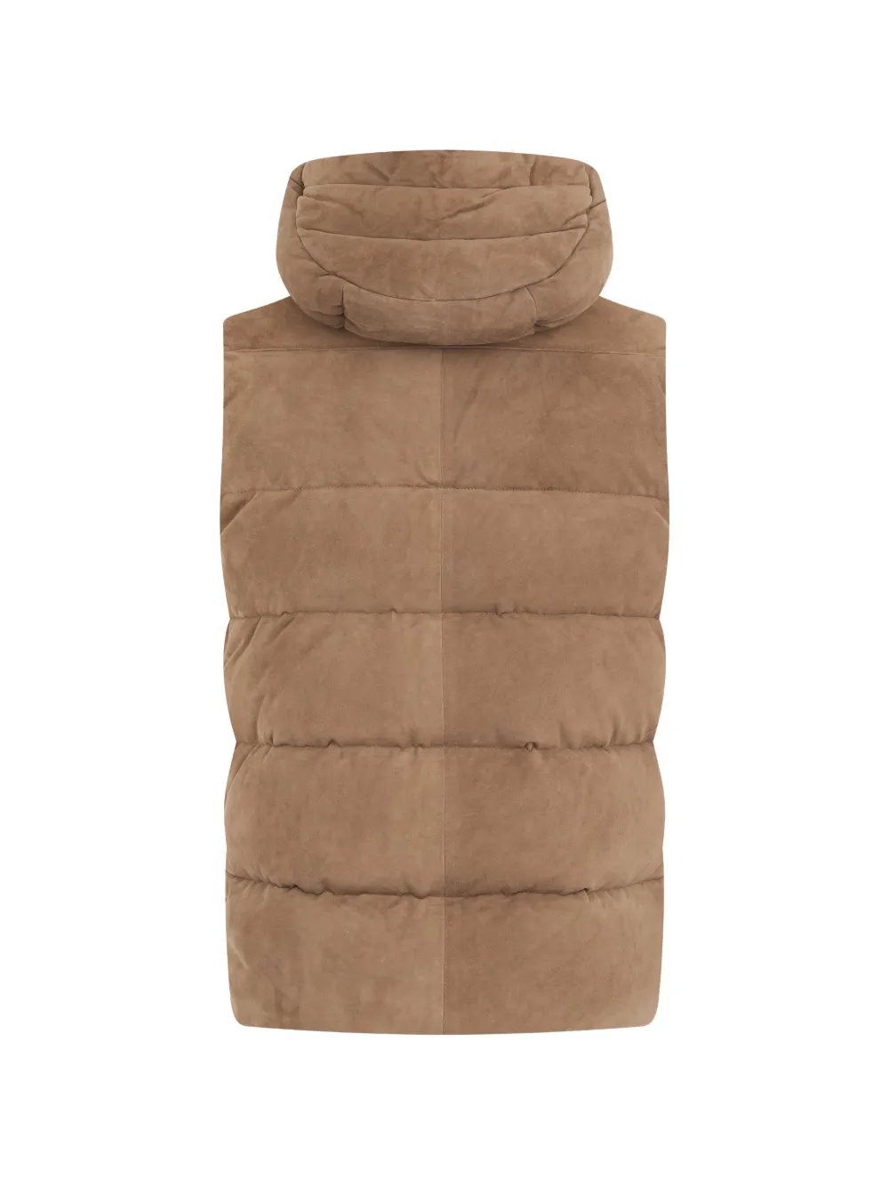 Moorer Fire gewatteerde bodywarmer met capuchon Bruin