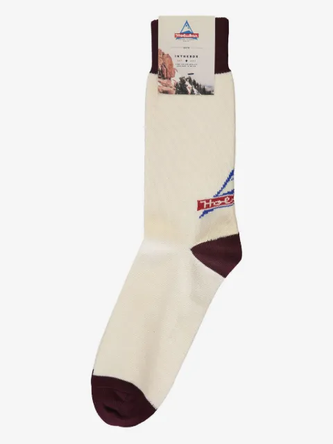 Holubar x Inthebox logo-jacquard socks