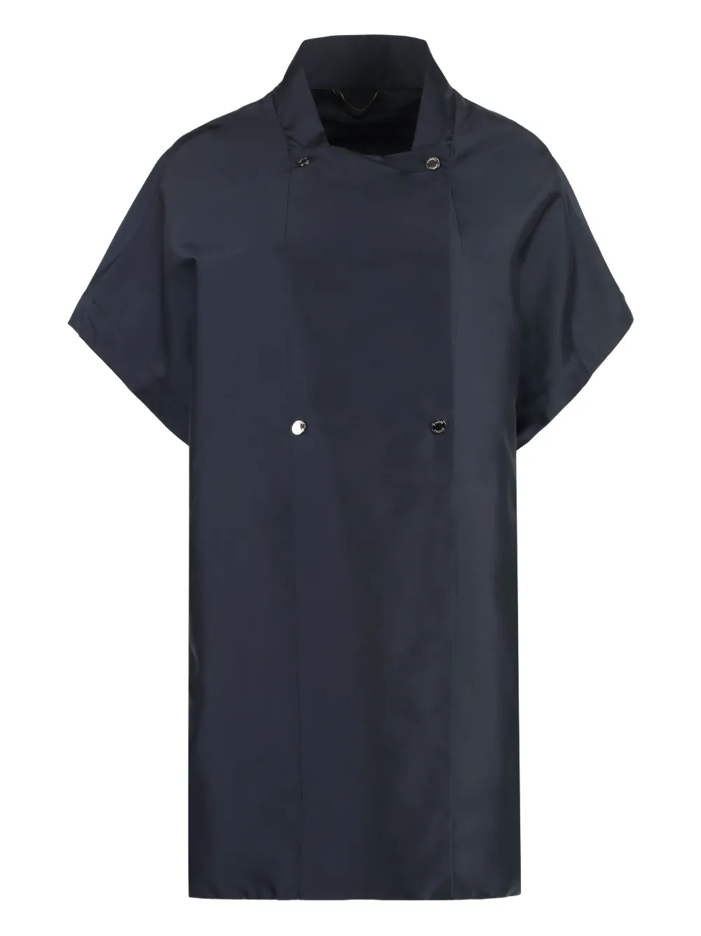 Moorer Double-breasted Short-sleeve Coat In Blue