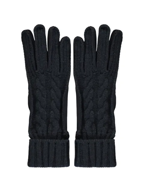 Moorer cable-knit gloves