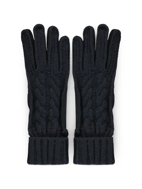 Moorer cable-knit gloves