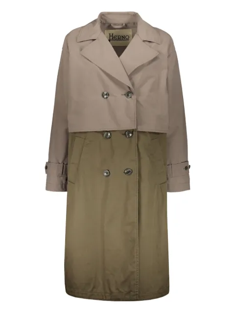 Herno layered rain coat