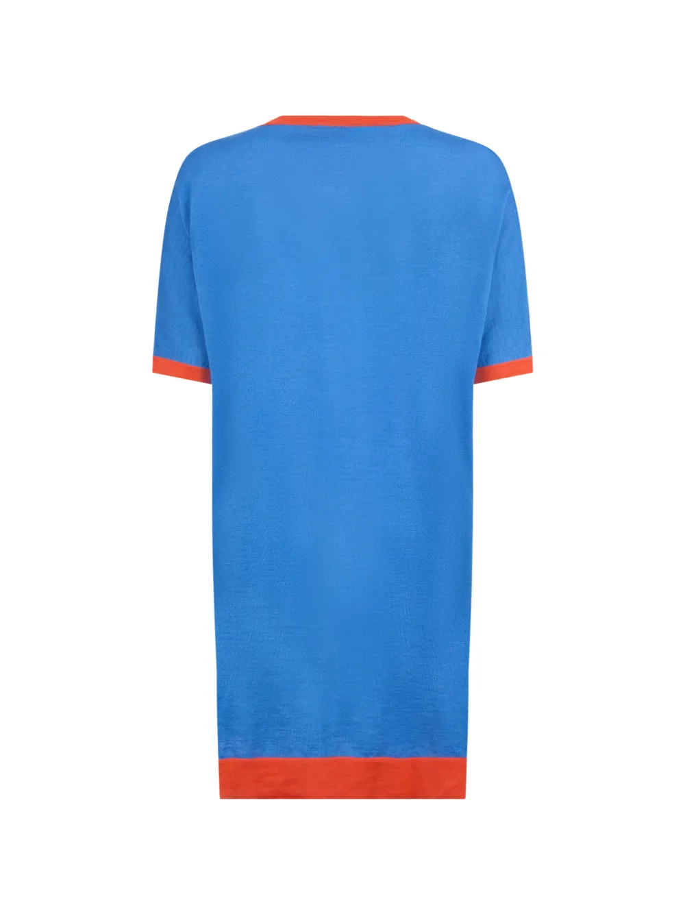Moorer T-shirtjurk met ronde hals Blauw
