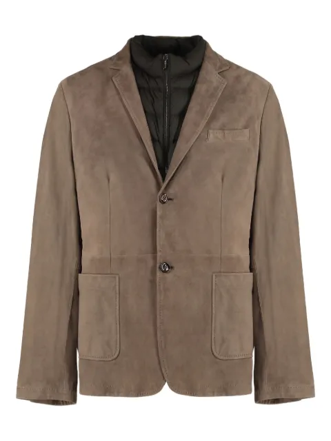 Moorer suede lapel jacket