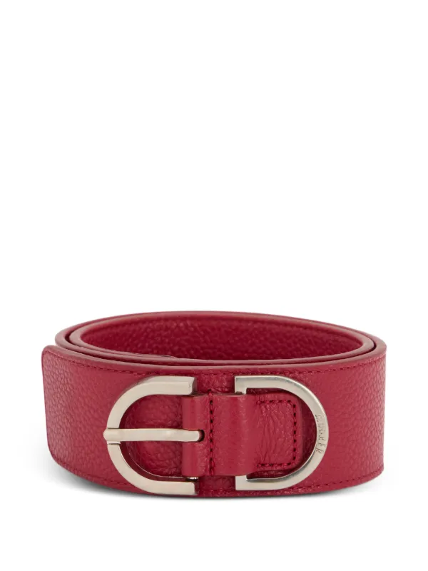 Moorer Ivette Buckled Belt in Red