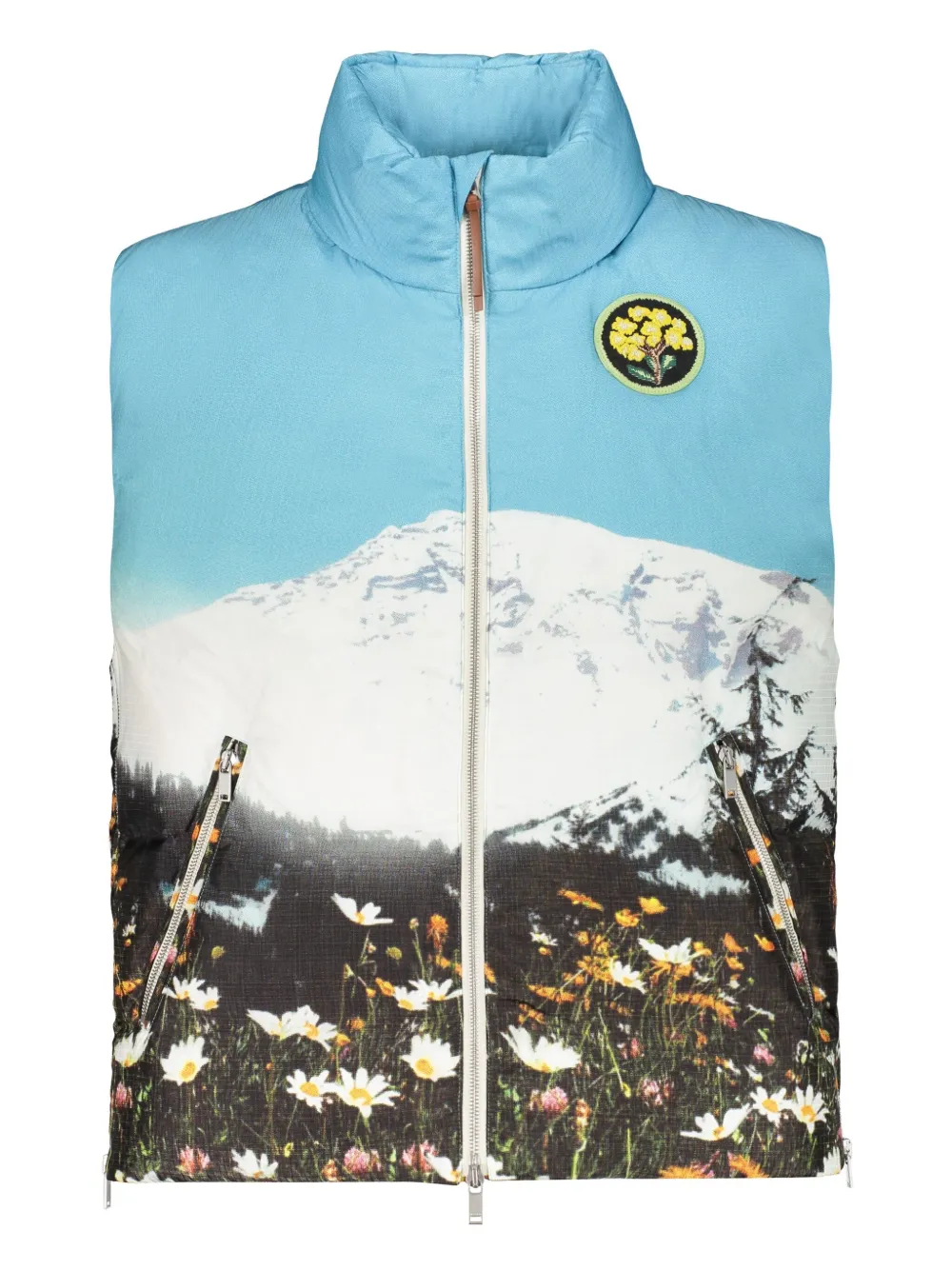 Jil Sander Weste mit Print | Blau | Image 1