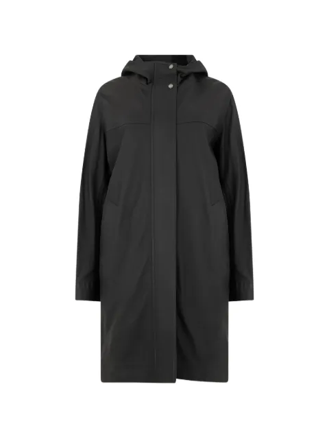 Moorer Josie-P hooded concealed-fastening raincoat