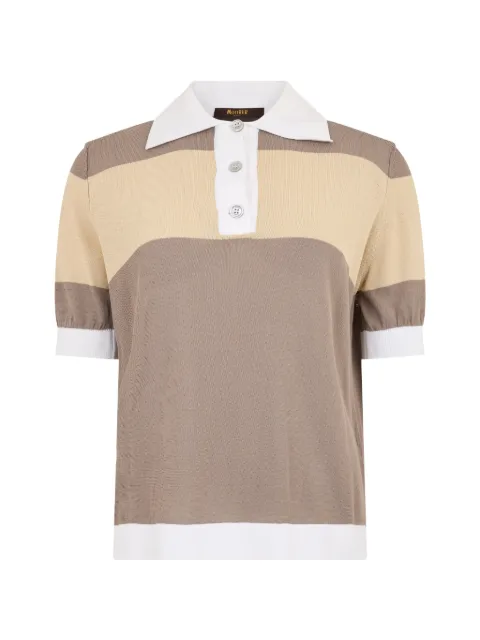 Moorer short-sleeve polo top