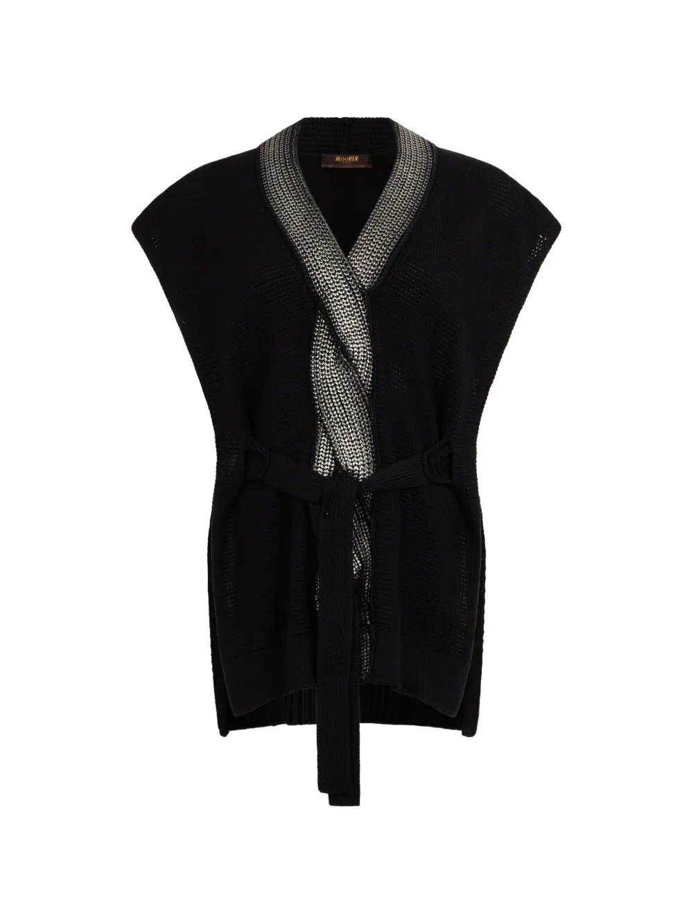 Moorer Canotta con nodo - Nero