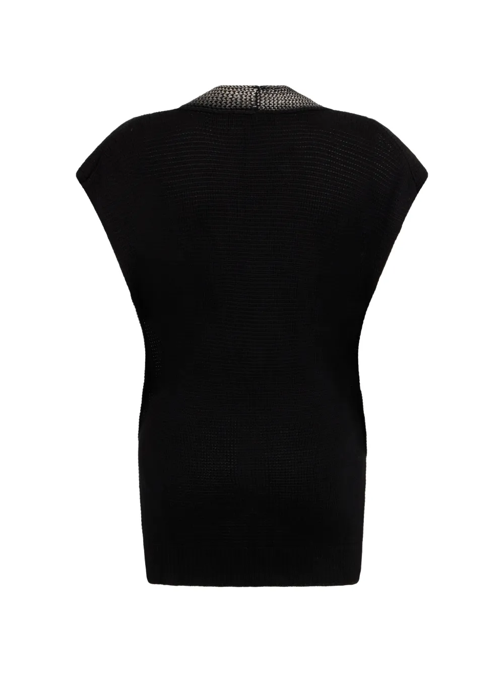  Moorer Braided-tie Vest - Black 