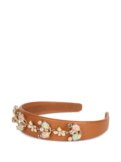 RED(V) floral embellished headband