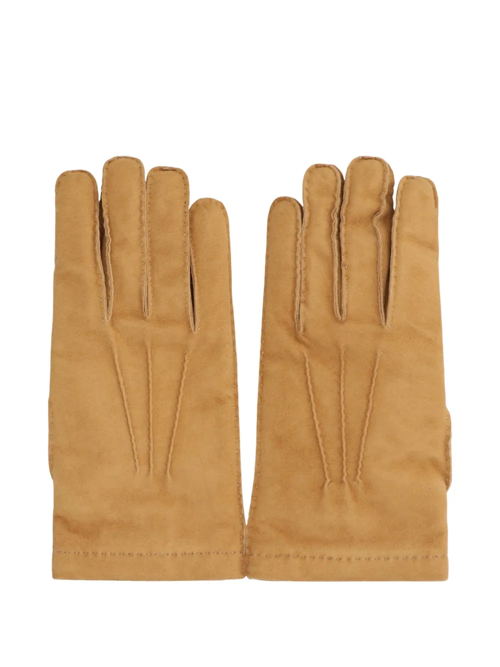 Moorer Narton Suede Gloves In Brown
