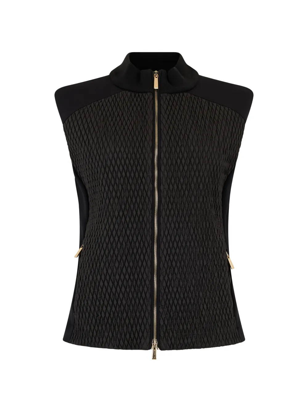 Moorer quilted gilet - Black