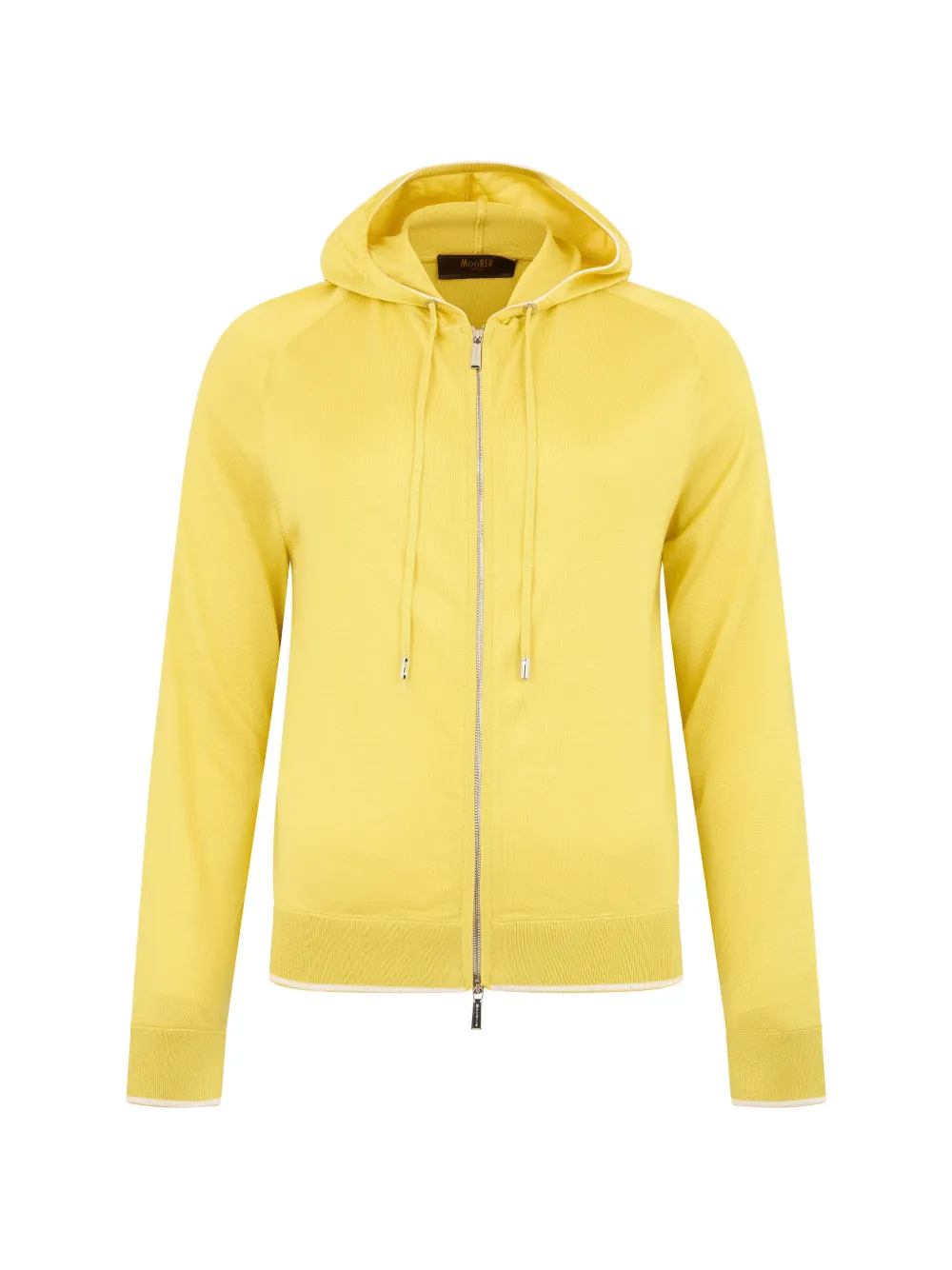 Moorer zip-up hoodie - Yellow