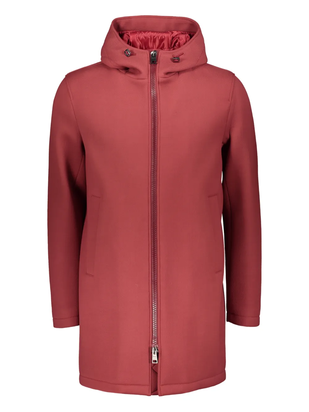 Herno hooded zip-up parka | Red | Image 1