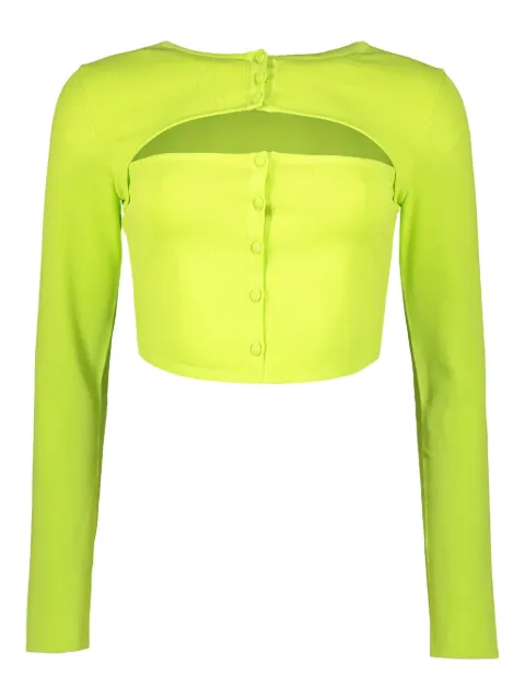 DSQUARED2 top corto con aberturas