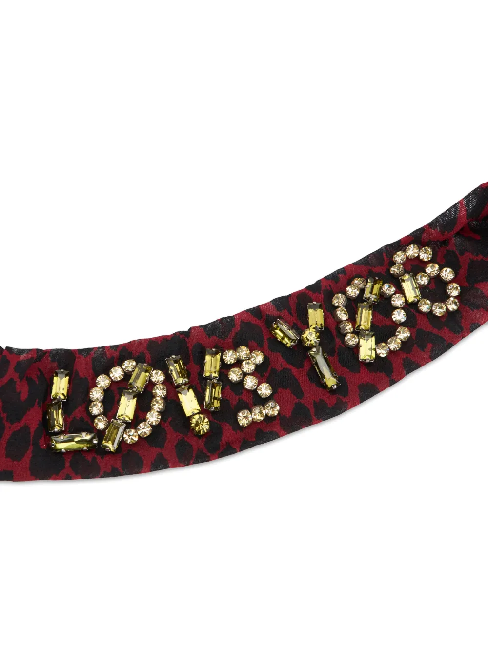 Animal Print Beaded Collar