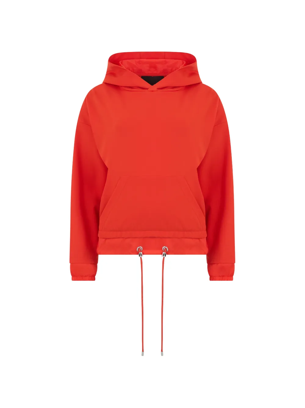 Moorer drawstring hoodie - Rosso