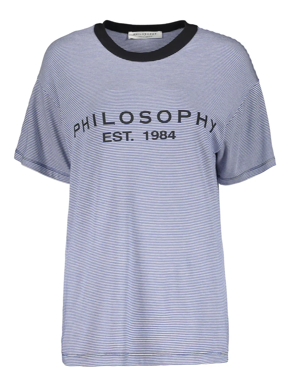 Philosophy Di Lorenzo Serafini striped T-shirt Blauw