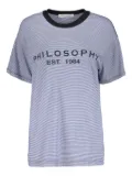 Philosophy Di Lorenzo Serafini striped T-shirt - Blue