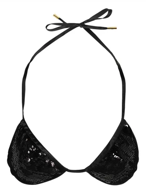 TOM FORD top de bikini estilo triángulo con lentejuelas