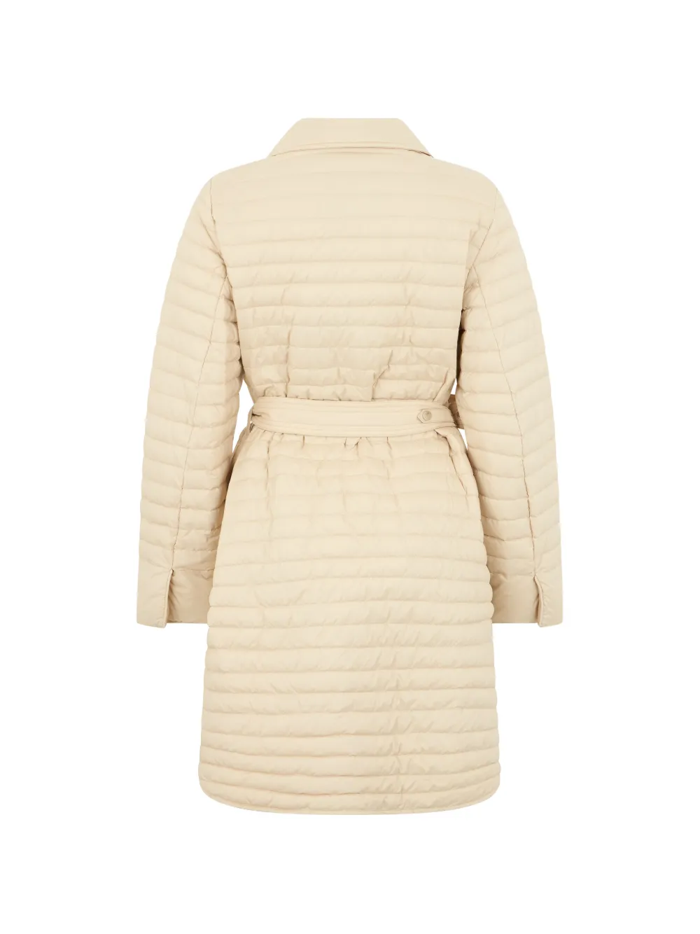  Moorer Belted Single-breasted Coat - Yellow 