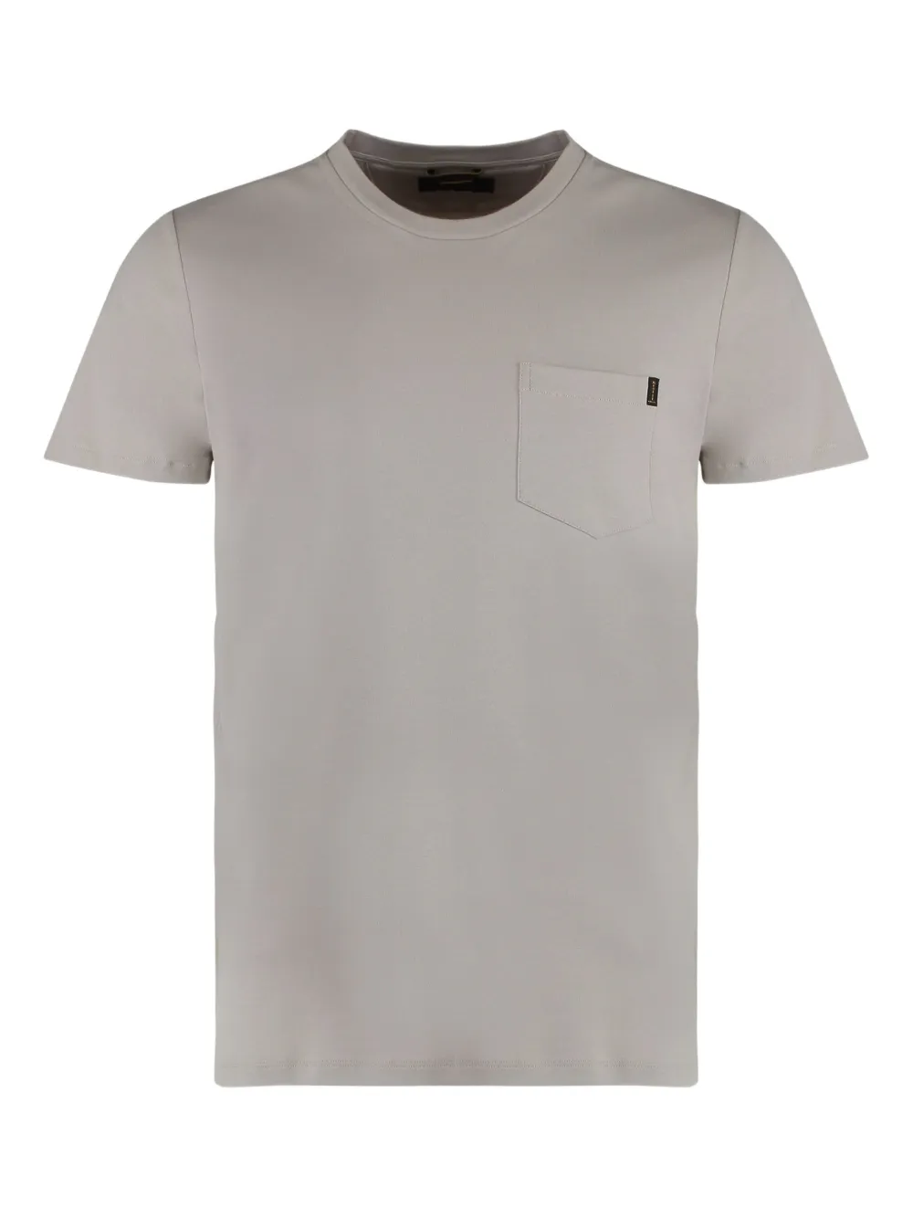 Moorer breast-pocket cotton T-shirt Grijs