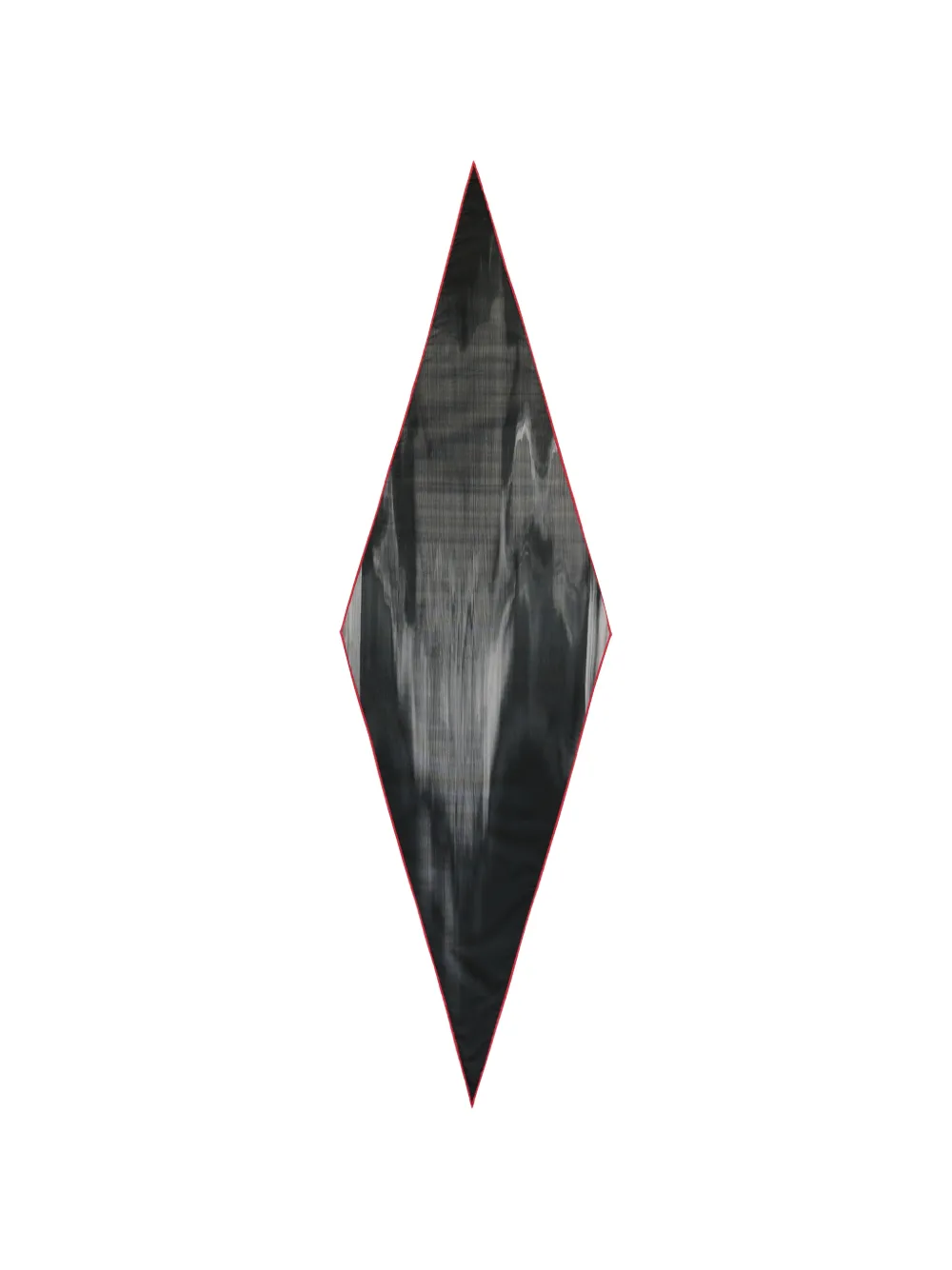 Zegna gradient-effect diamond-shaped scarf - Black