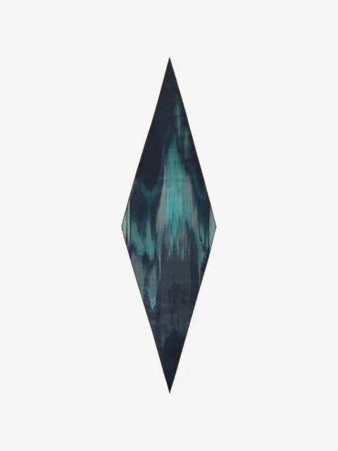 Zegna abstract-print diamond-shaped scarf