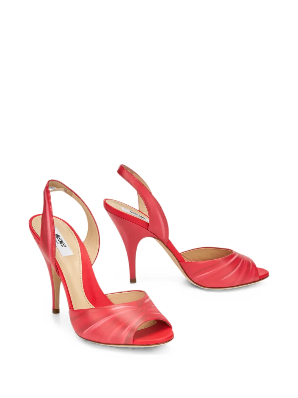 Moschino slingback sandals - Rot