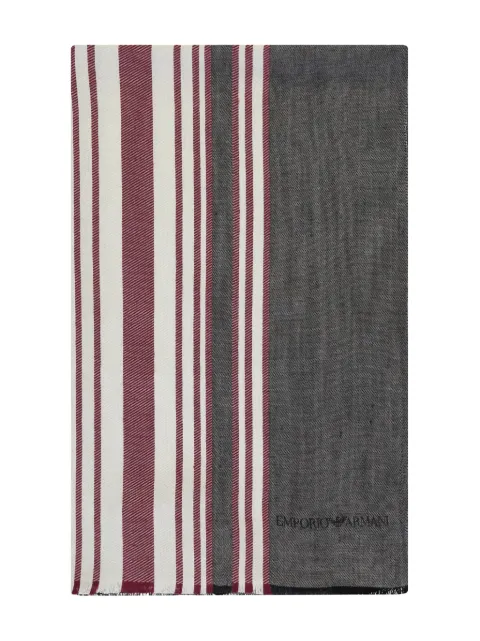 Emporio Armani logo-print scarf