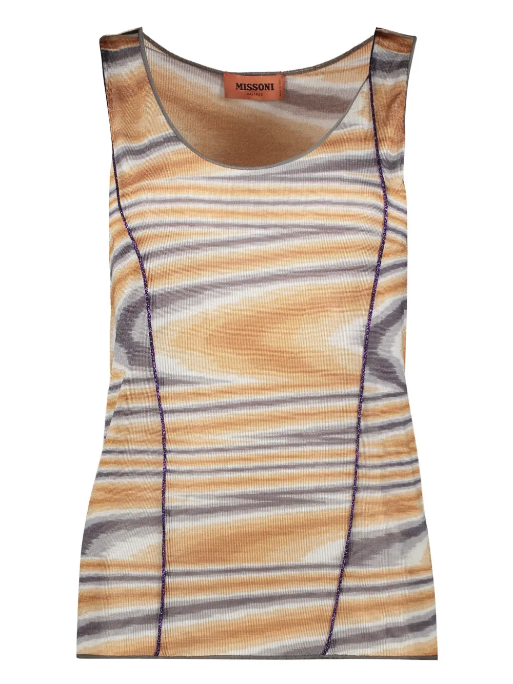 Missoni abstract-pattern top | Brown | Image 1