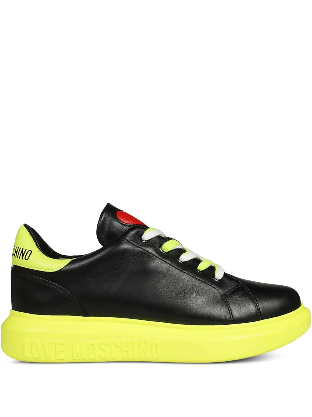 Love Moschino logo-print sneakers Black
