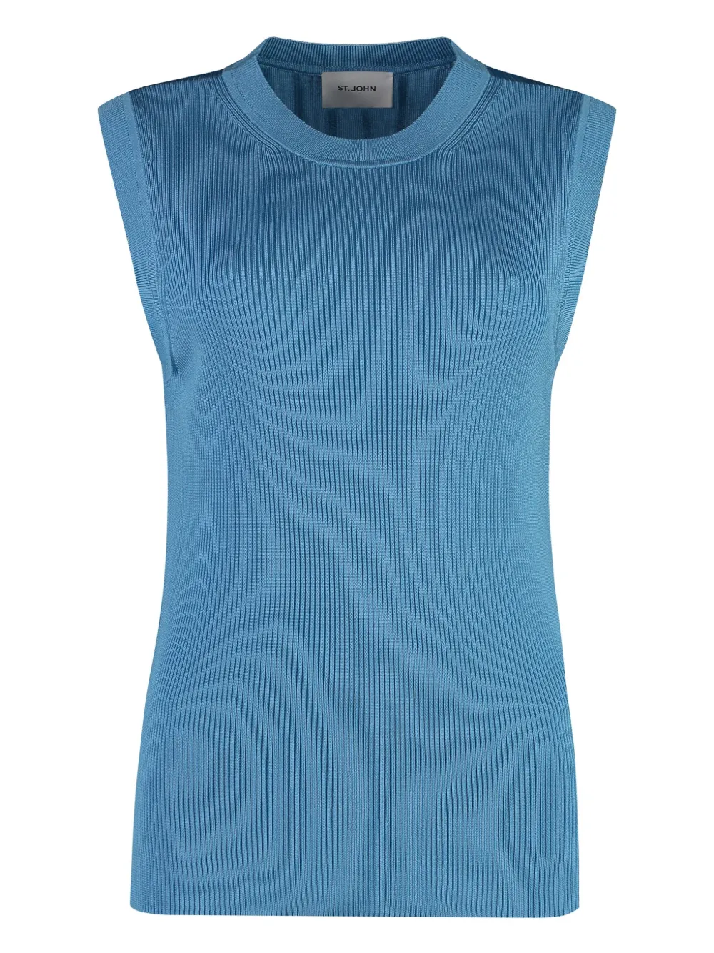 ribbed-knit tank top