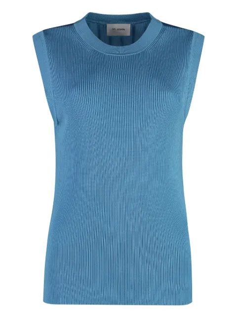 St. John ribbed-knit tank top