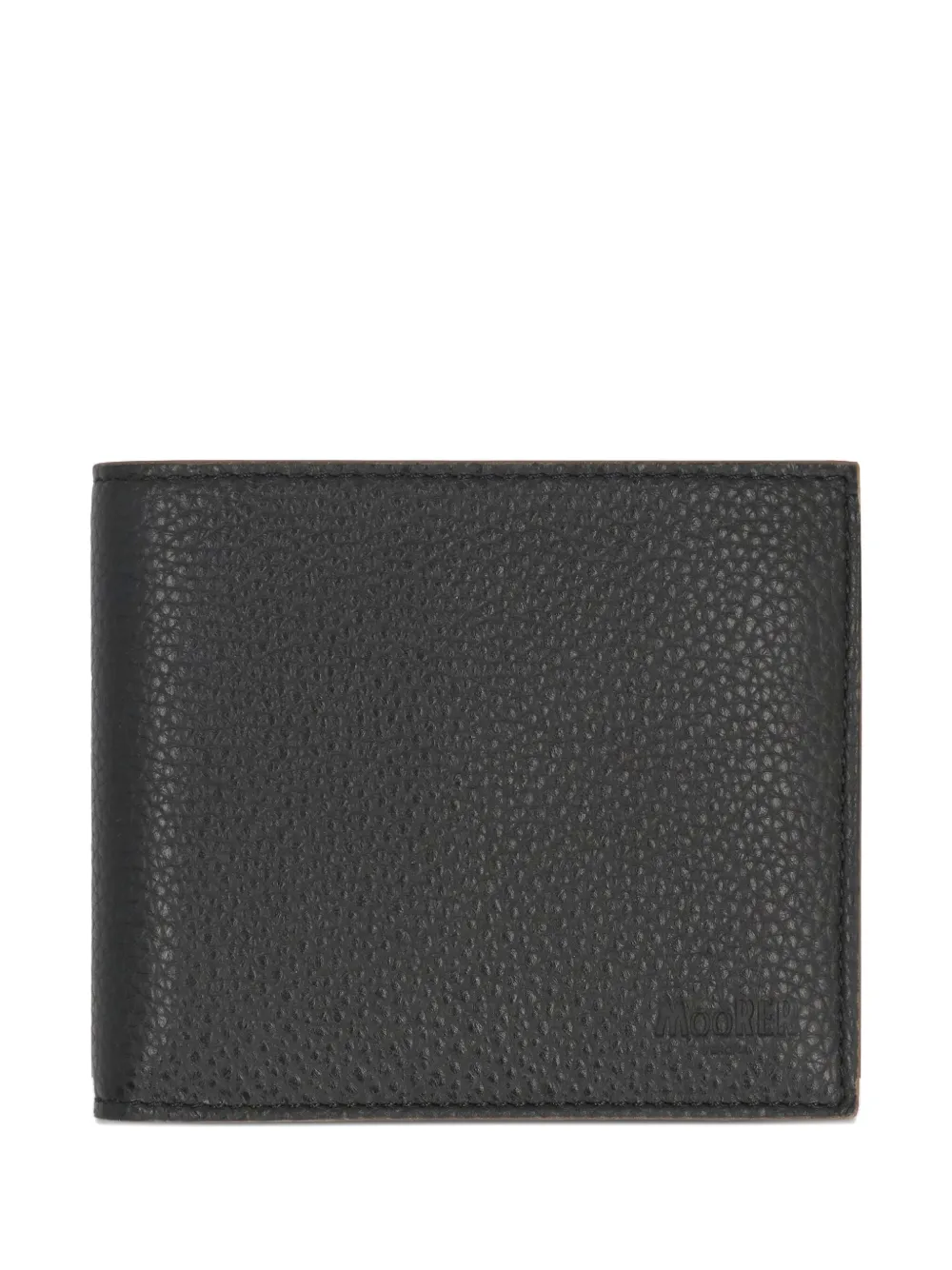Moorer Grained-leather Wallet In Blue