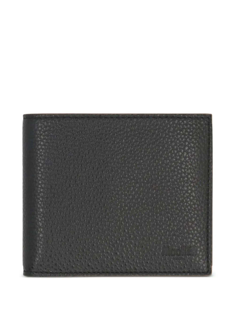 Moorer grained-leather wallet Zwart