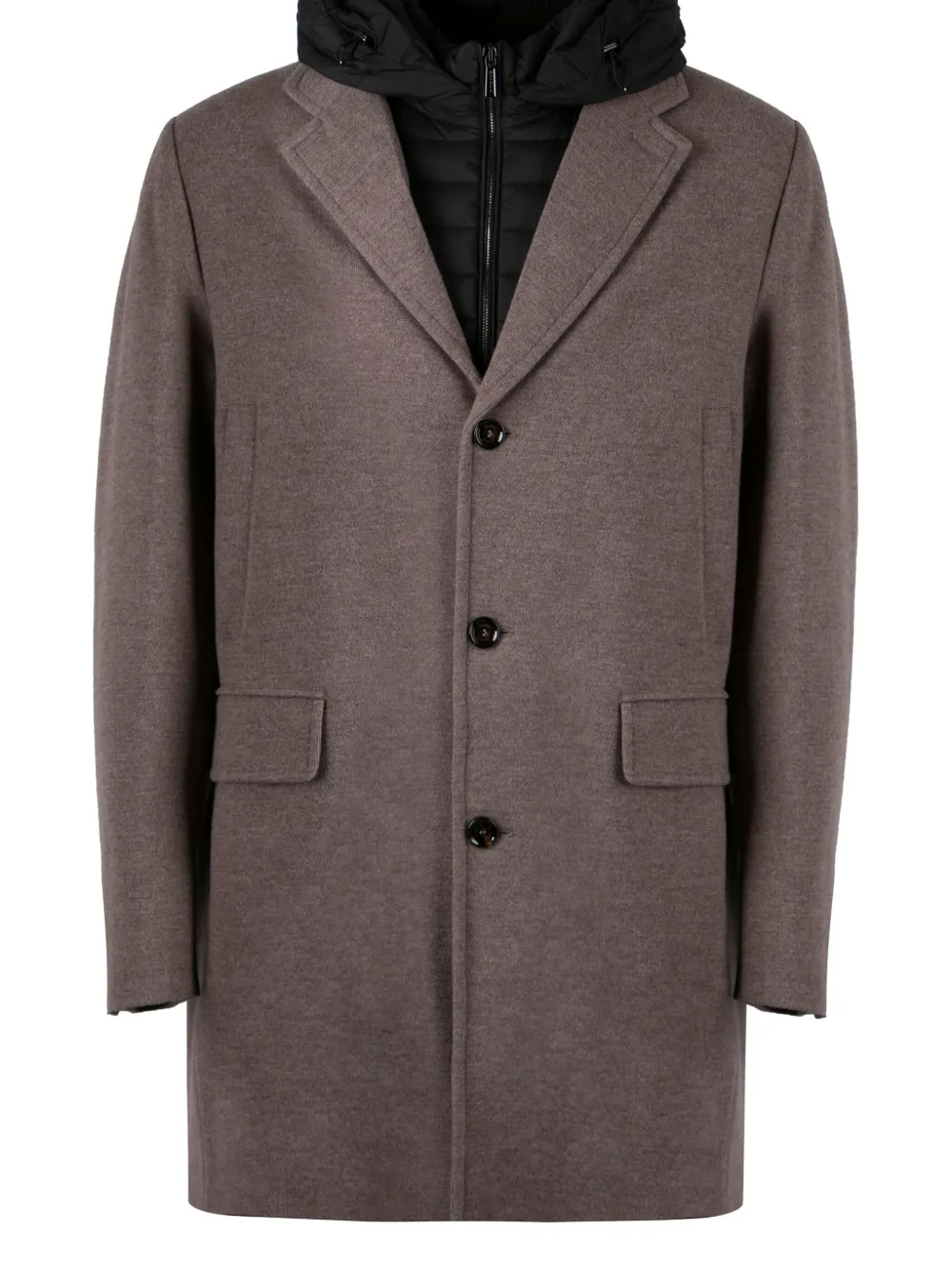 Moorer Mitchel Padded Wool-blend Coat In Neutrals