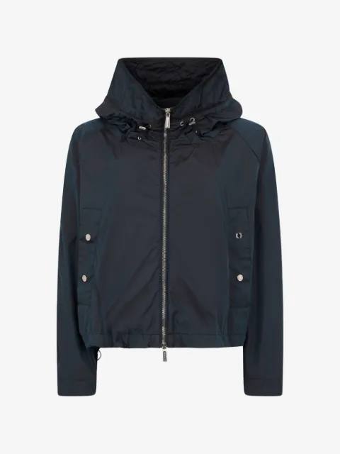 Moorer zip-fastening hooded jacket
