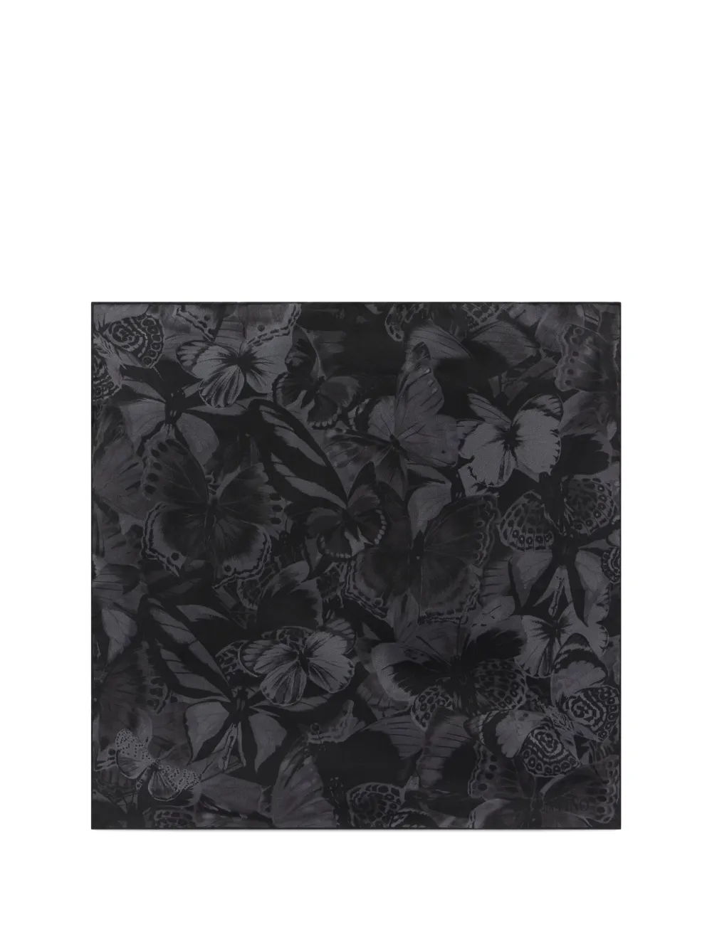Valentino Garavani butterfly-print pocket square | Black | Image 1