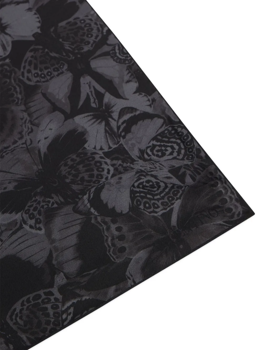 Valentino Garavani butterfly-print pocket square - Zwart