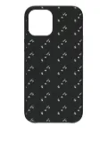 Off-White logo iPhone 12 case - Black