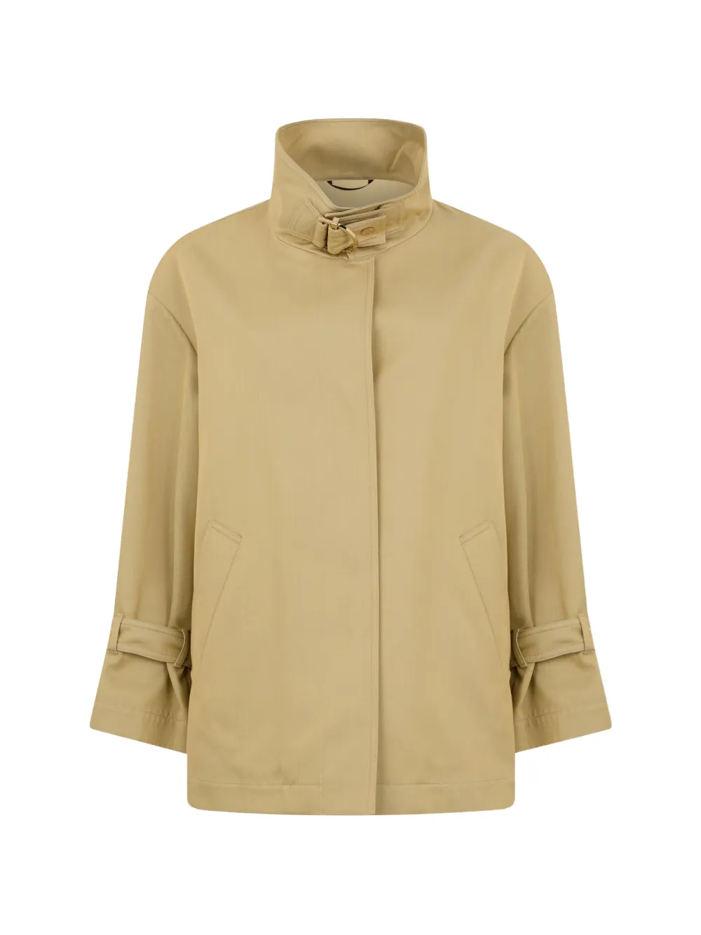 Moorer funnel-neck raincoat - Toni neutri